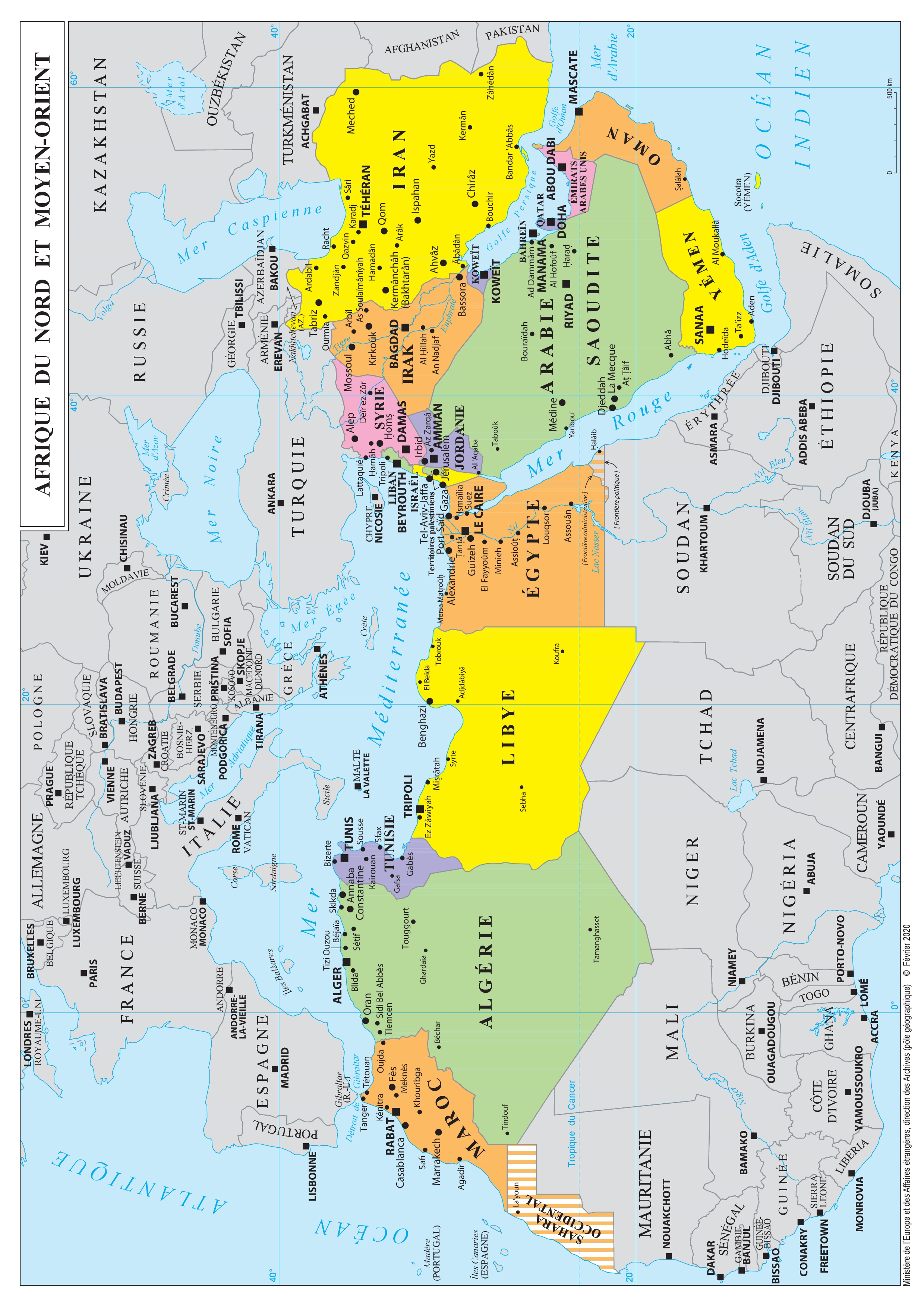 carte afrique du nord - Image
