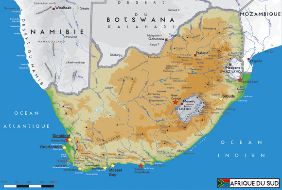 Location of the rock shelter