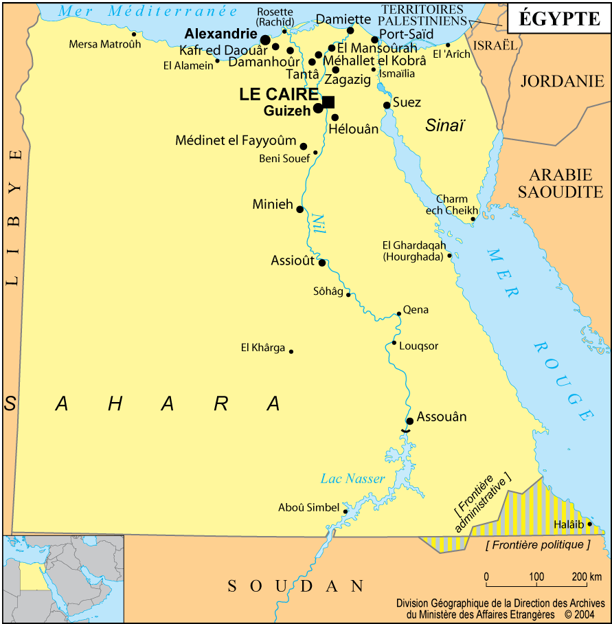 carte-egypte-aujourd-hui