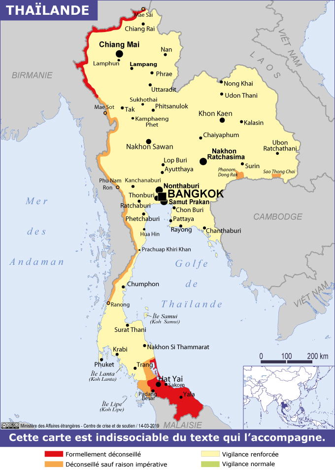 Thaïlande - Ministère de l'Europe et des Affaires étrangères