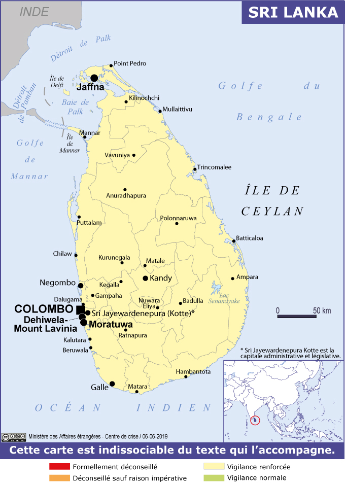 Les prises électriques et Internet au Sri Lanka