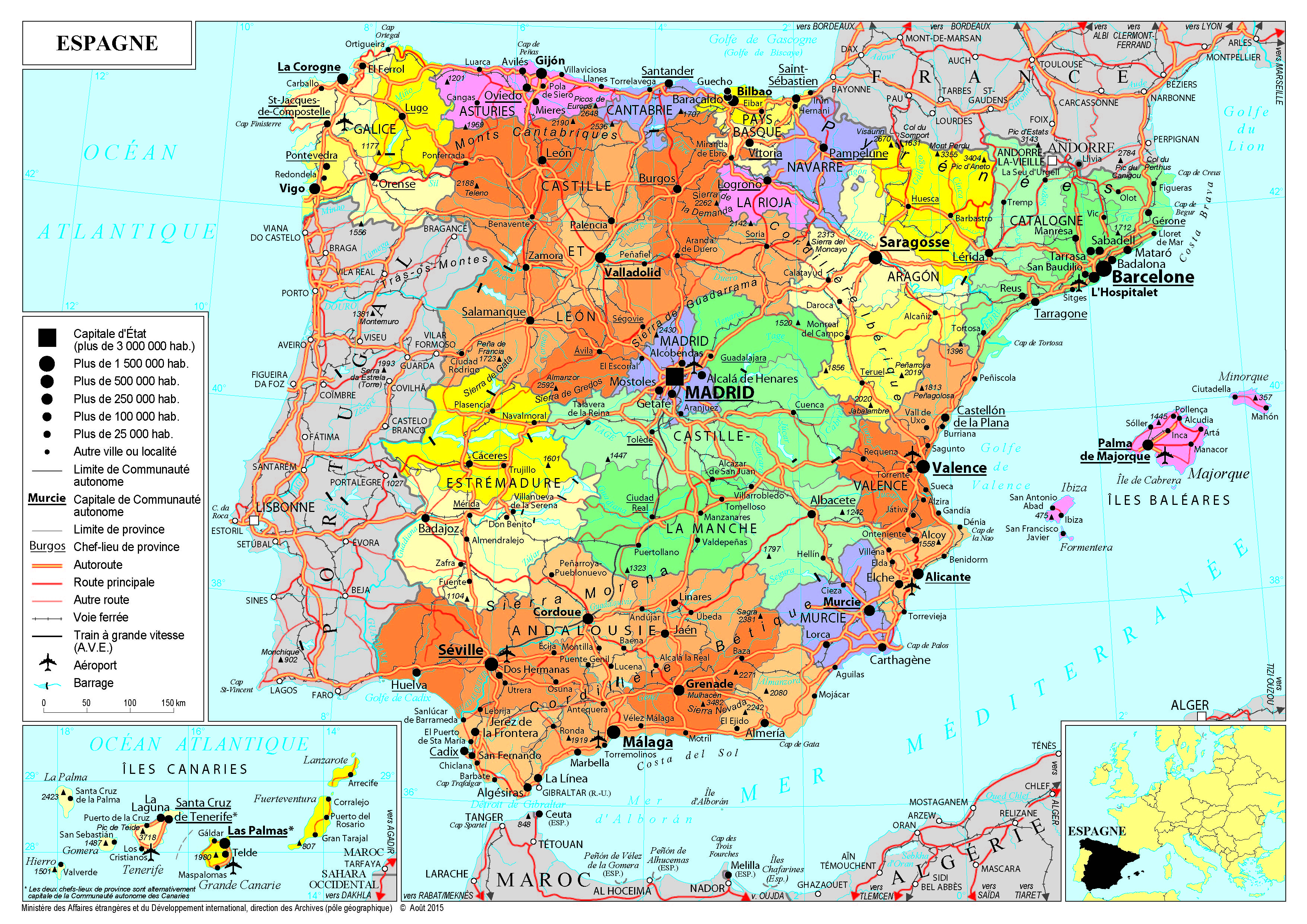 Carte Routière Espagne Pdf | My blog