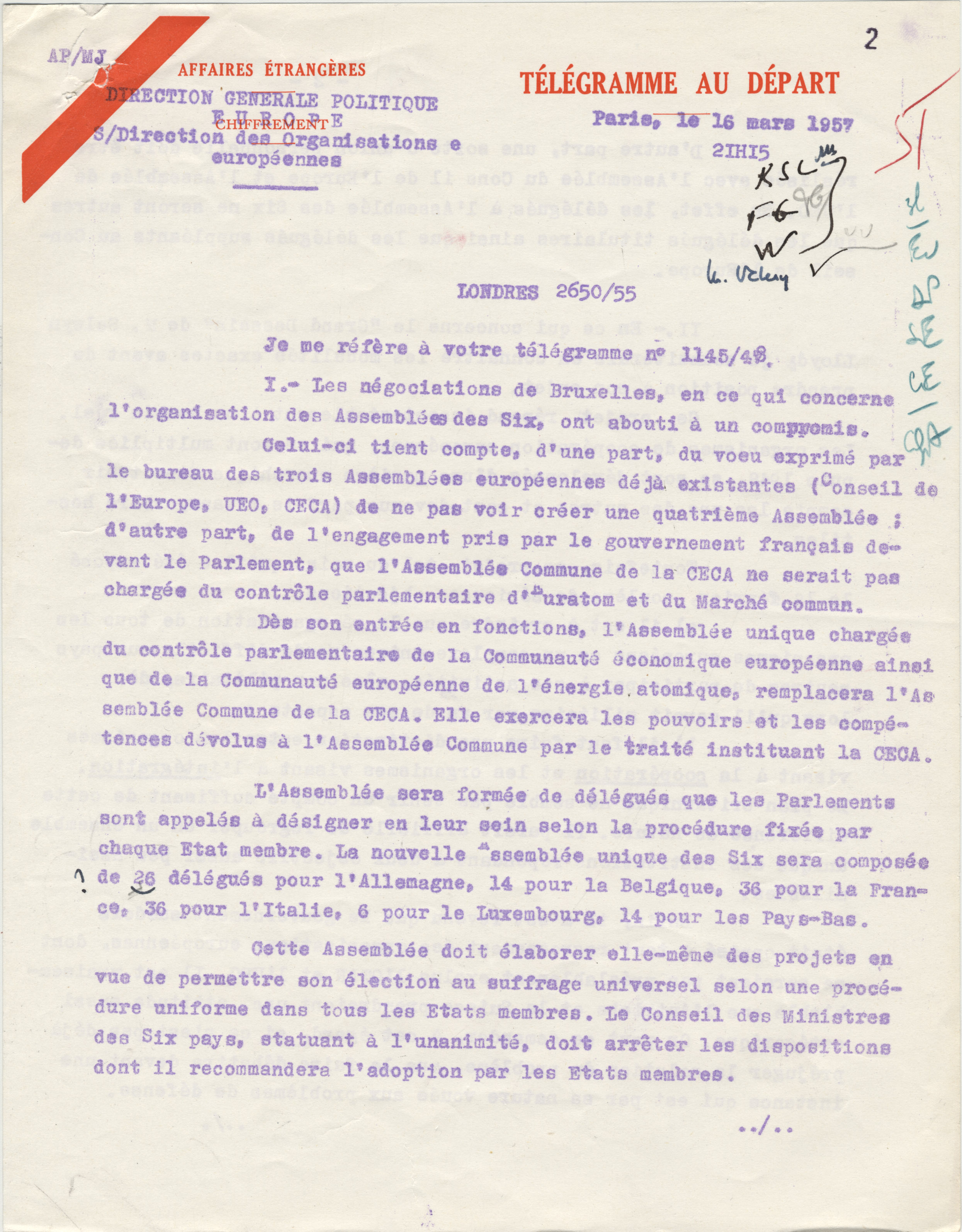 Les Traités de Rome dans les archives du Quai d'Orsay Ministère de l