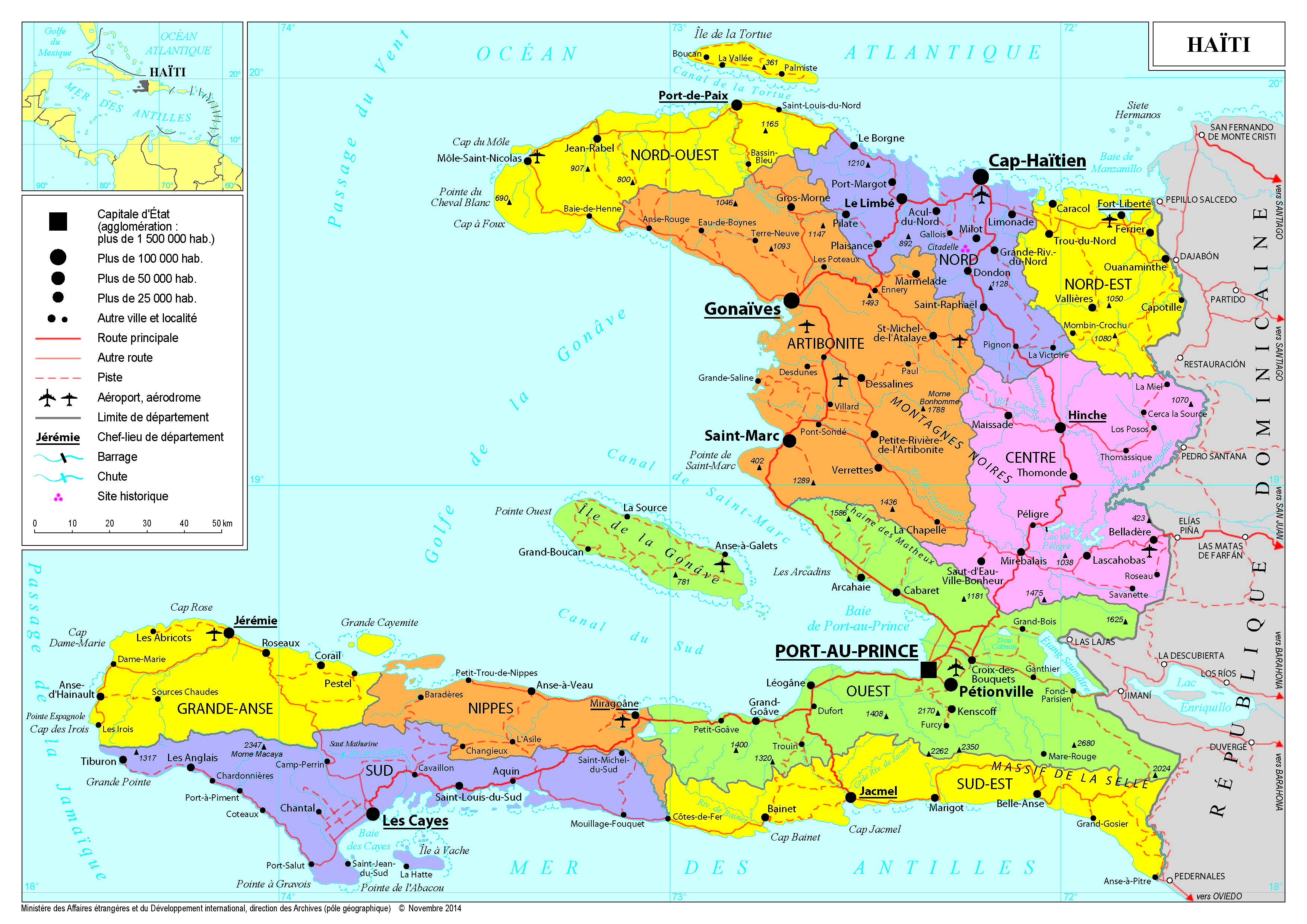 Administrative Map Of Haiti Departments Of Haiti - vrogue.co