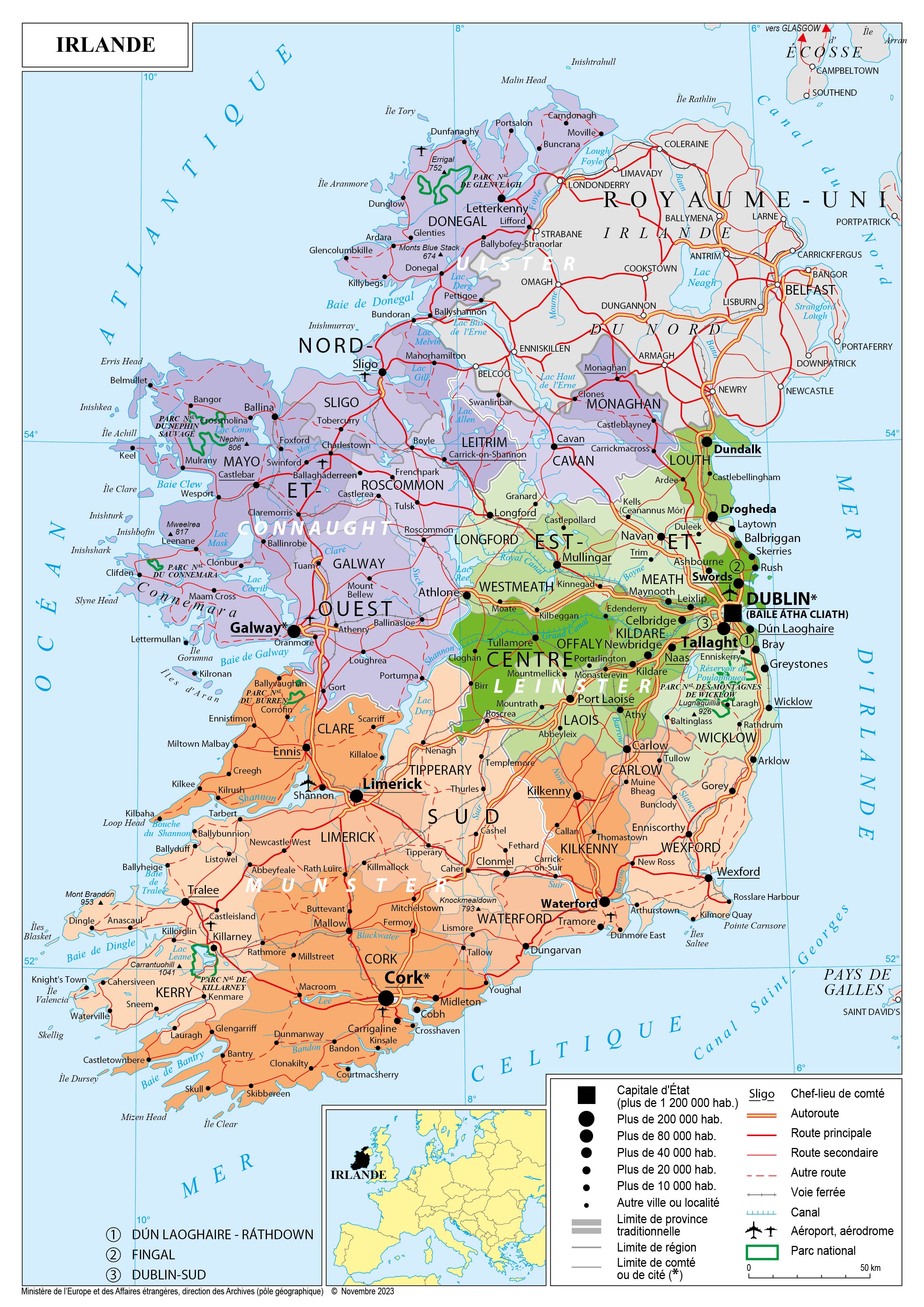 Présentation de l'Irlande - Ministère de l'Europe et des Affaires étrangères