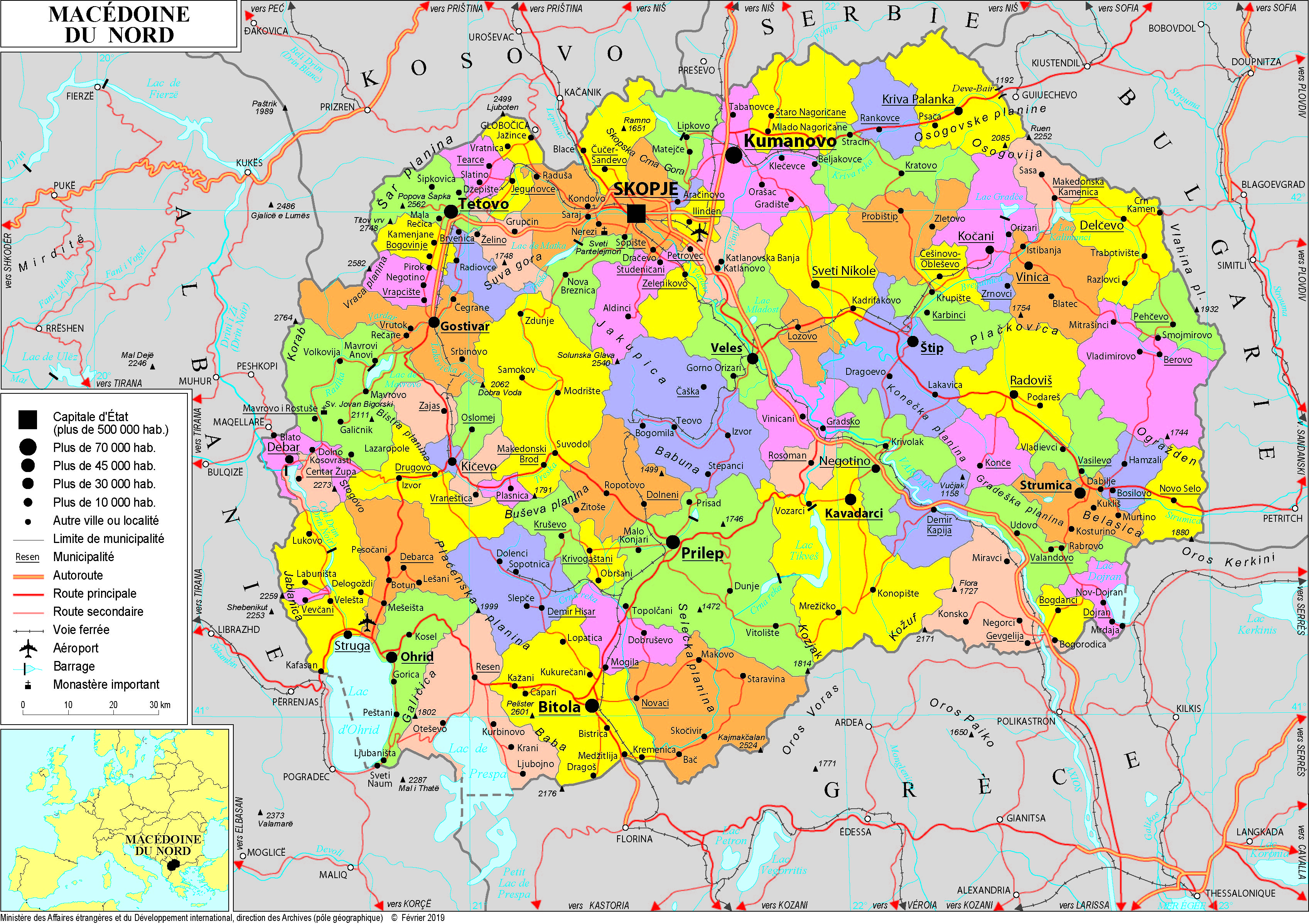 carte de la macedoine