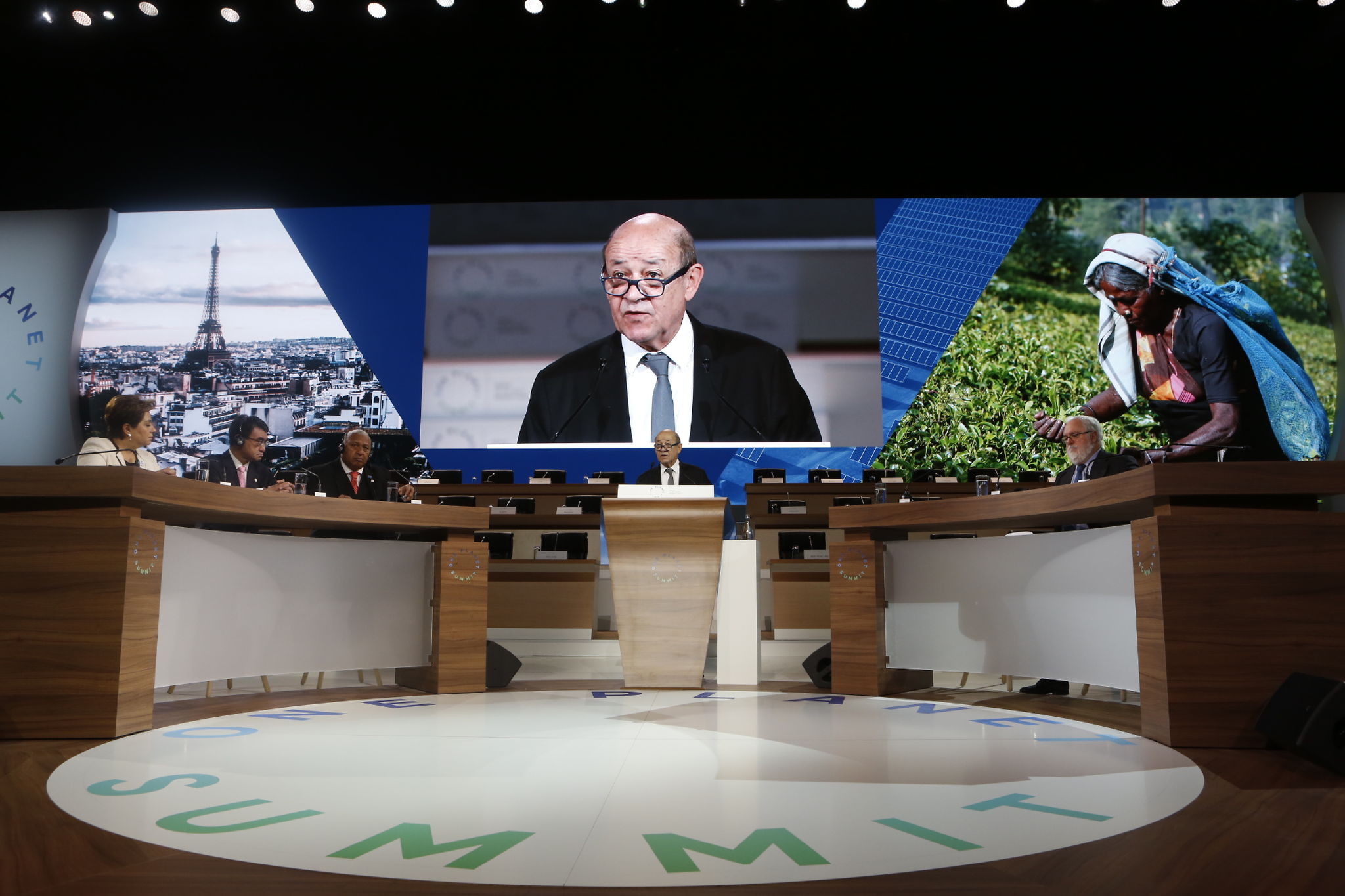 Jean-Yves Le Drian au One Planet Summit