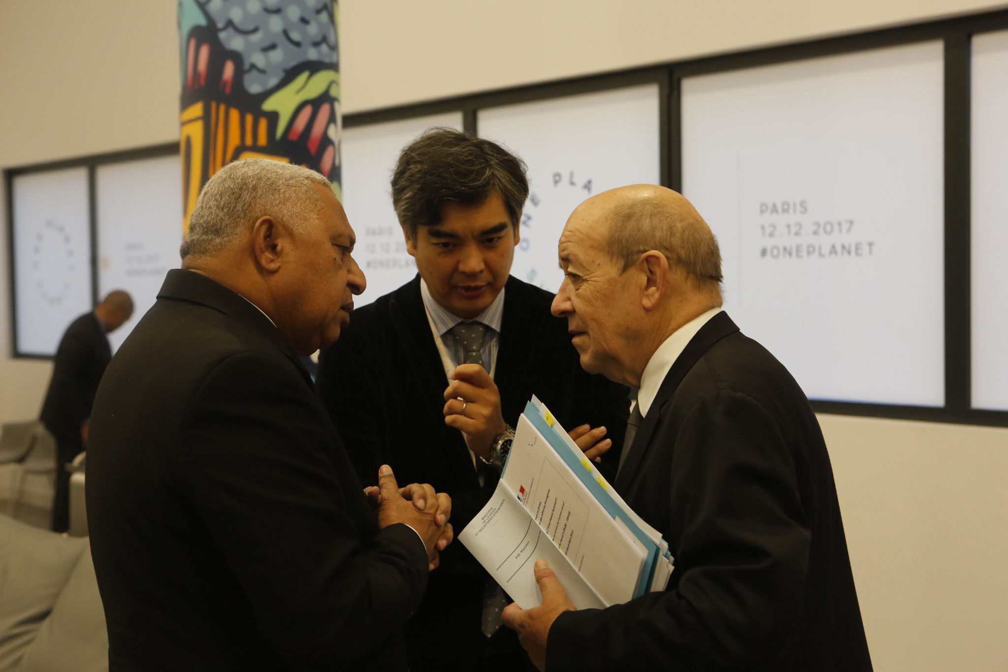 Jean-Yves Le Drian au One Planet Summit