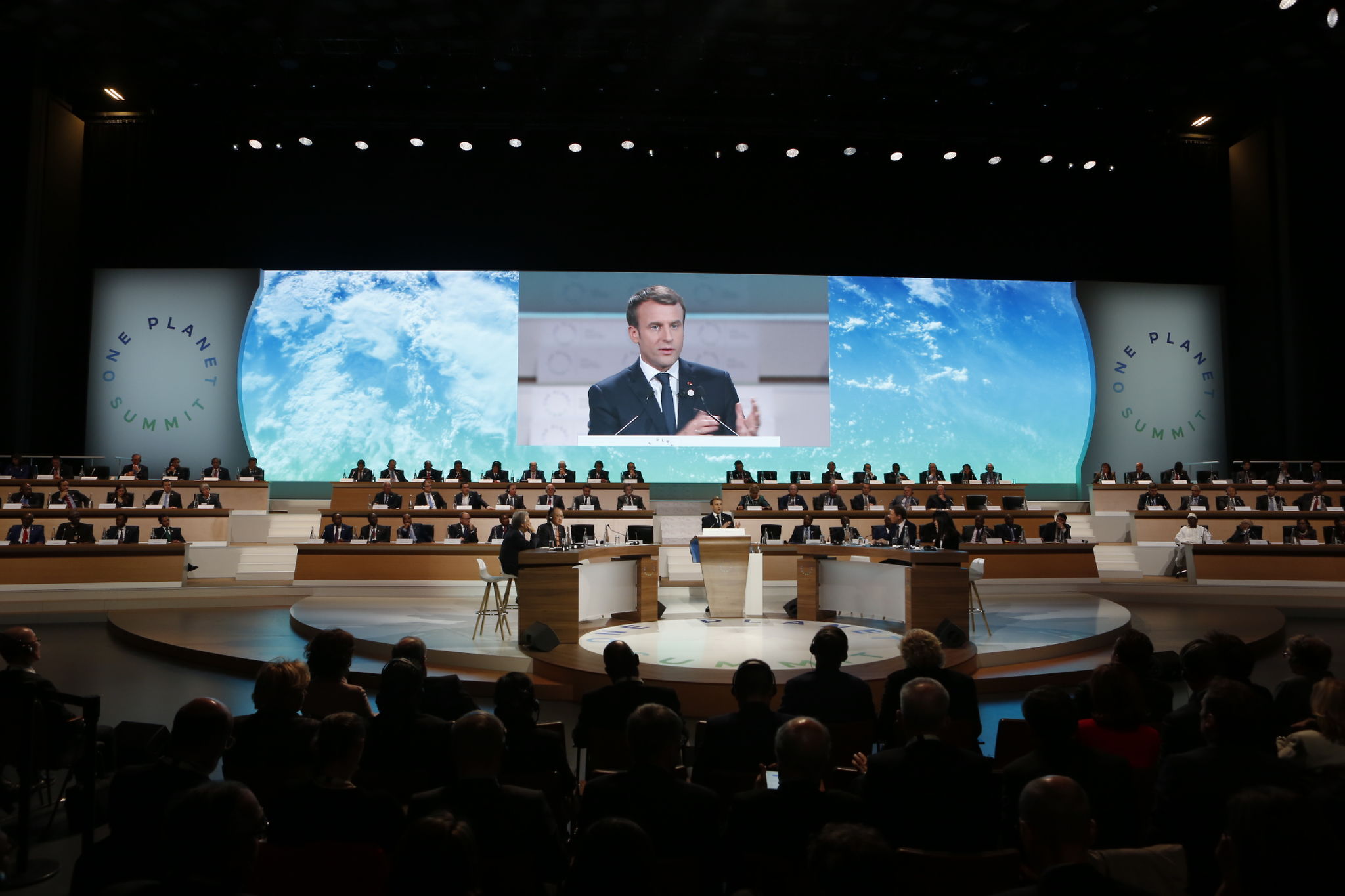 Intervention d'Emmanuel Macron, président de la République au One Planet Summit