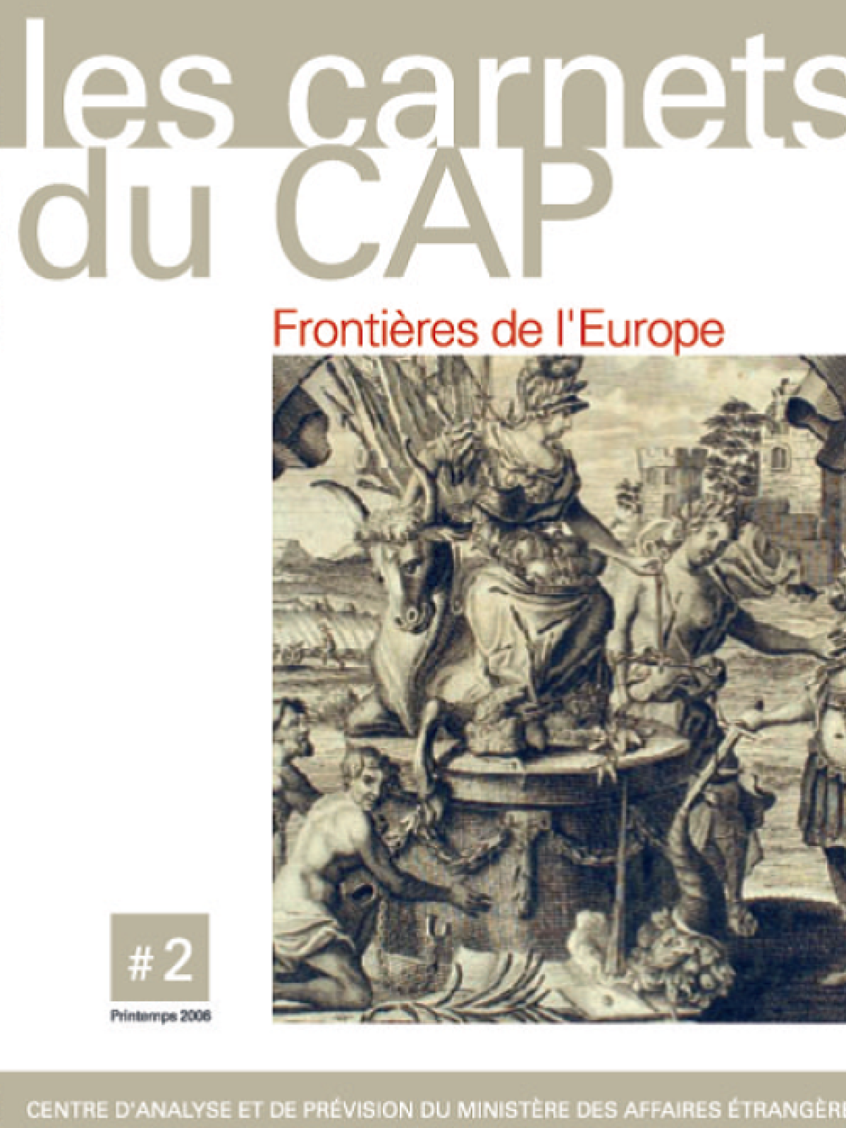 Les carnets du CAPS n° 2 : Frontières de l’Europe