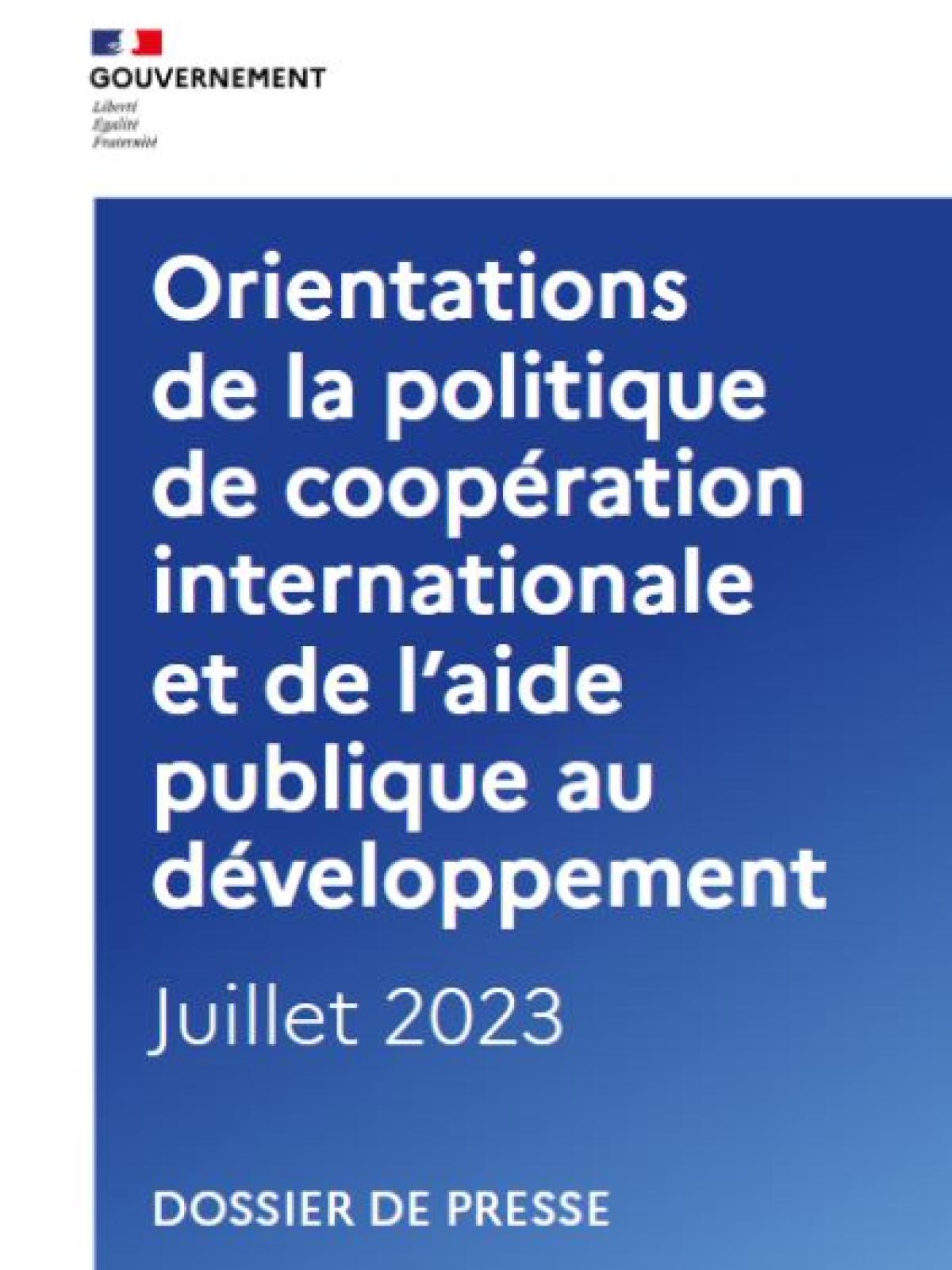 Orientations de la politique de coopération internationale et de l’aide publique au développement