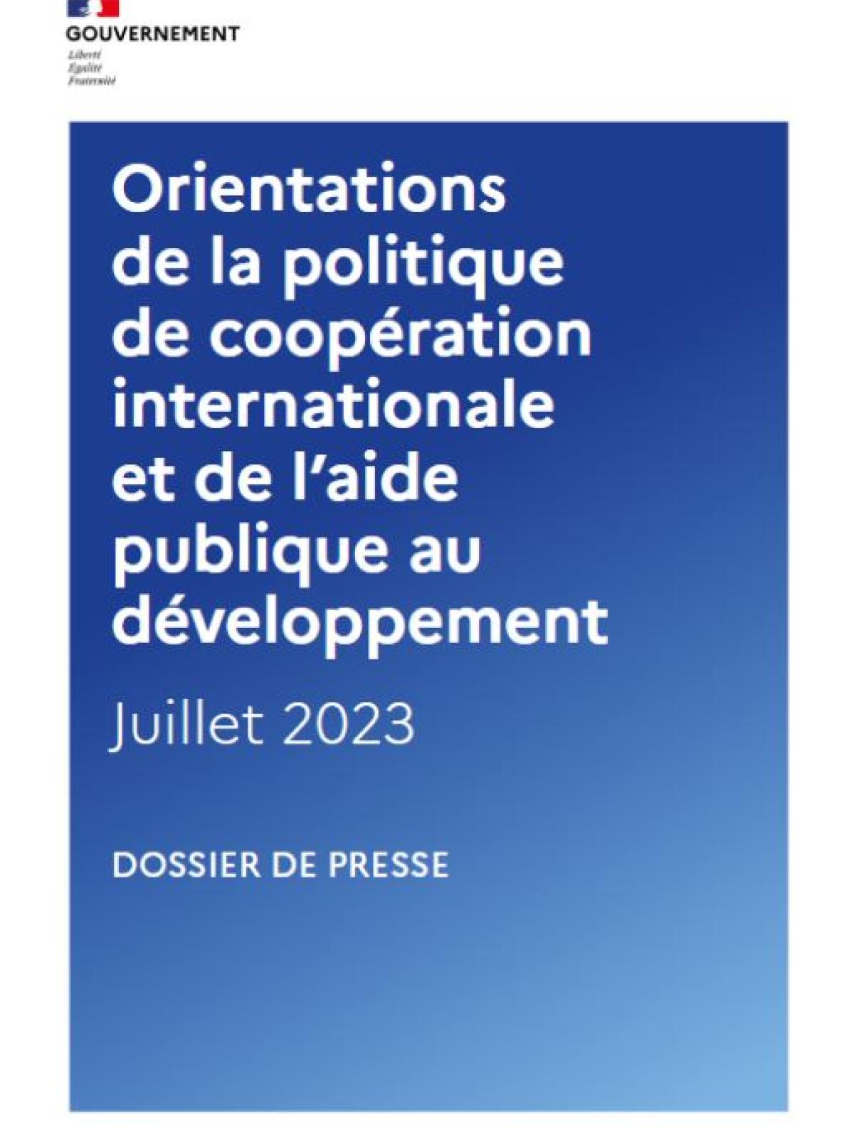 Orientations de la politique de coopération internationale et de l’aide publique au développement