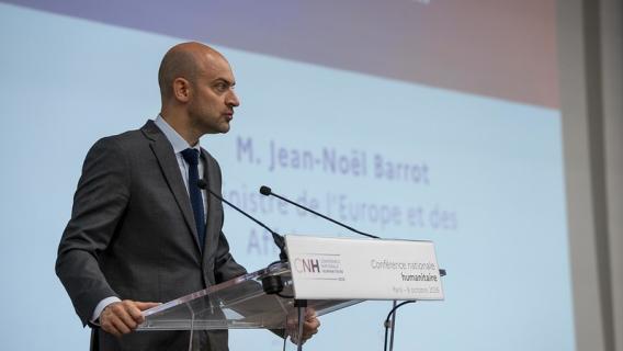 Discours d’ouverture de Jean-Noël Barrot, ministre de l’Europe et des Affaires étrangères, lors de la Conférence nationale humanitaire