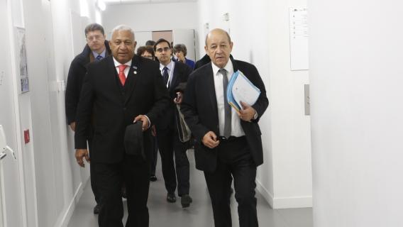 Jean-Yves Le Drian au One Planet Summit