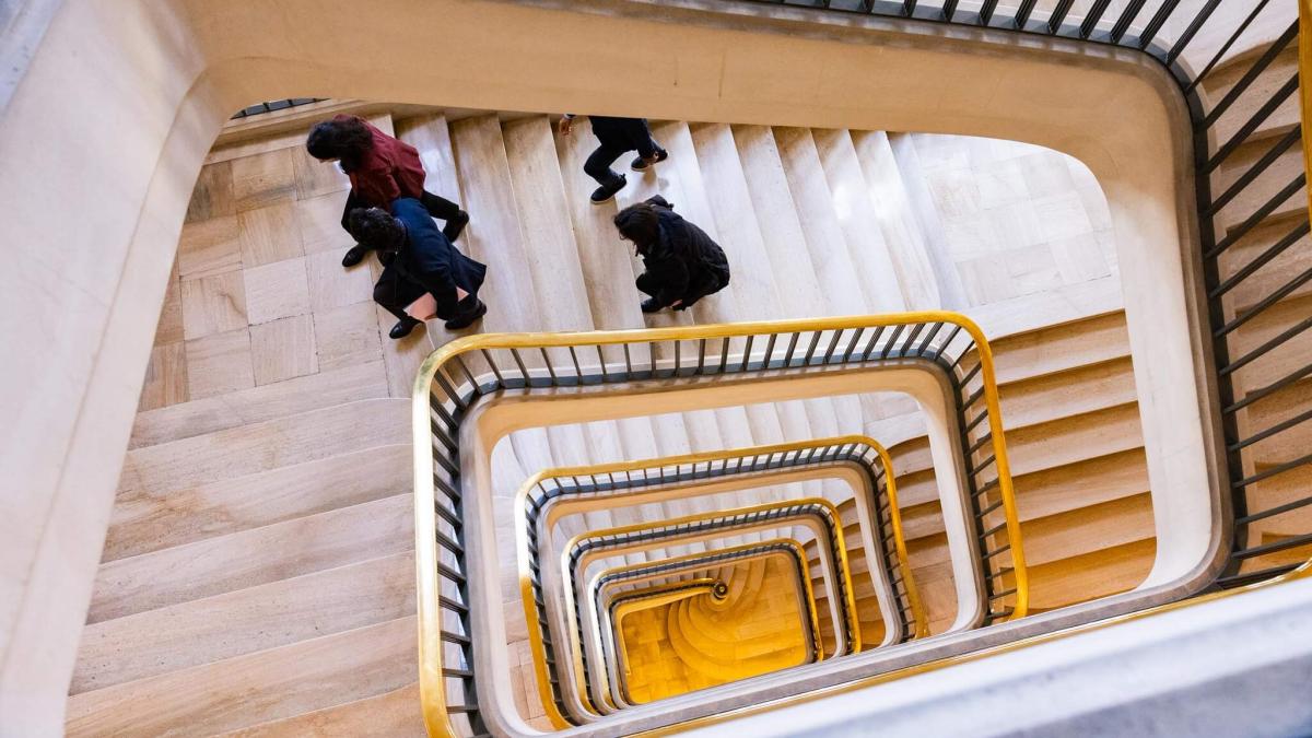 Les escaliers du Quai d'Orsay