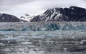 Image Diaporama - Glacier sur l'île du Spitzberg (mi-chemin entre (...)