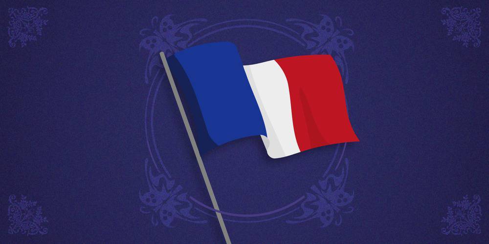 Die französische Flagge - Ministerium für Europa und auswärtige