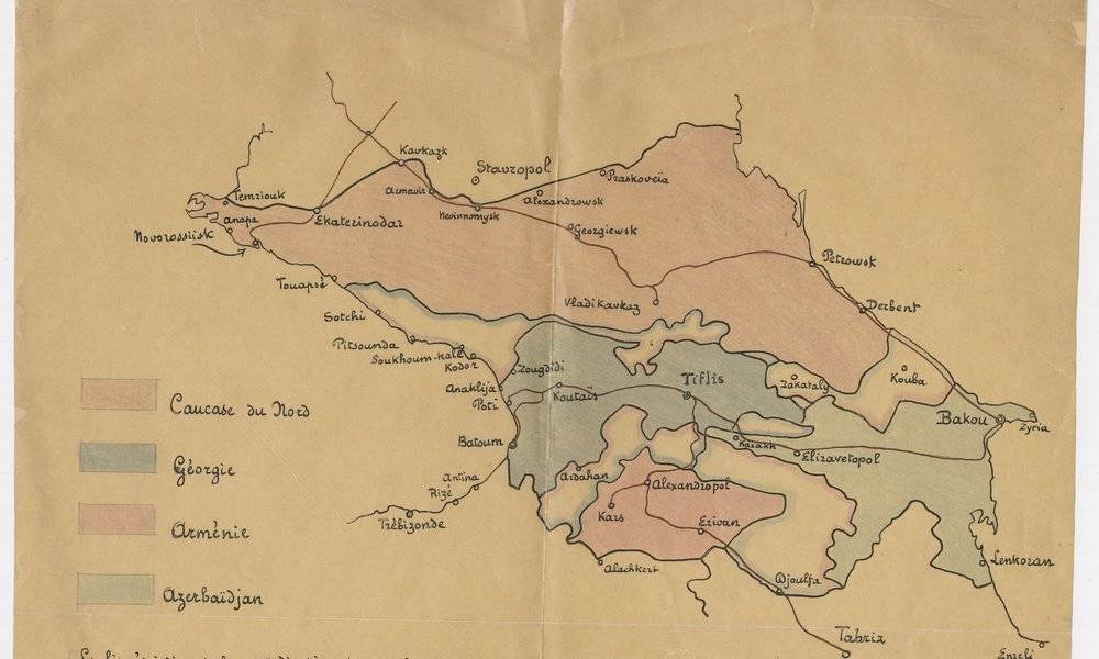 Image Diaporama - Carte manuscrite, s.l. [Tiflis], s.d. (...)