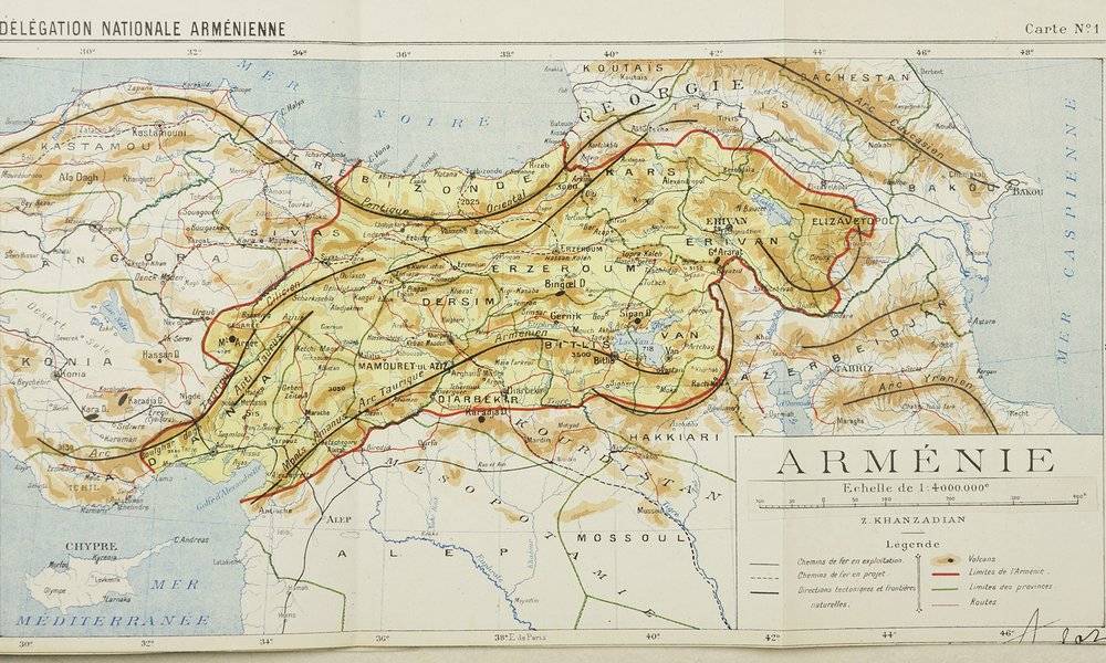 Image Diaporama - Carte de l'Arménie intégrale dressée par le (...)