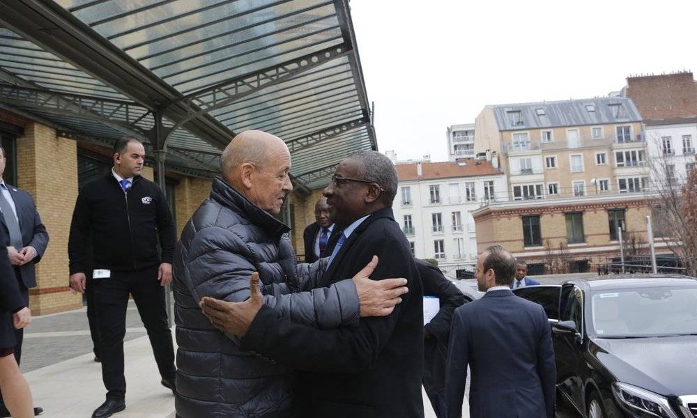 Image Diaporama - Jean-Yves Le Drian accueille son homologue (...)