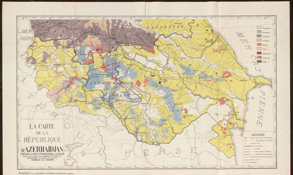 Image Diaporama - Carte de la République d'Azerbaïdjan, Paris, (...)