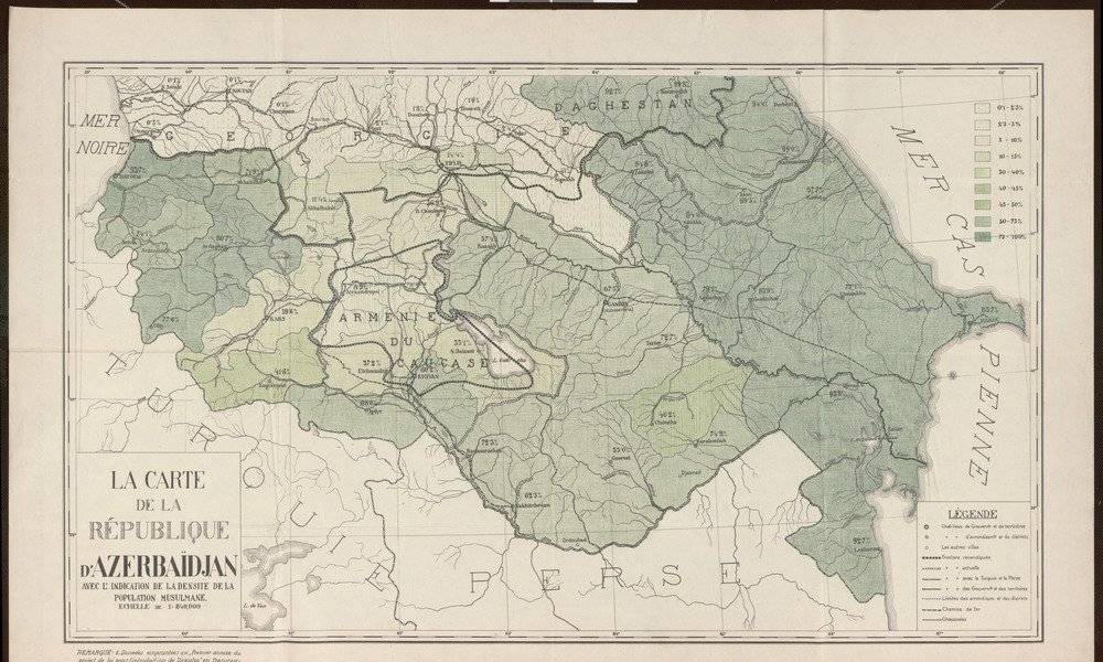 Image Diaporama - Carte de la République d'Azerbaïdjan, Paris, (...)