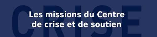 Les missions du Centre de crise et de soutien