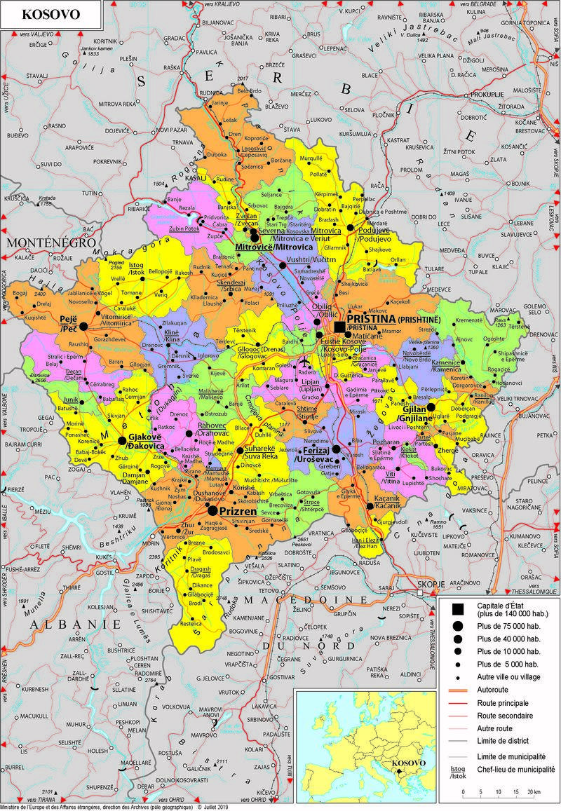 Présentation du Kosovo - Ministère de l’Europe et des Affaires étrangères