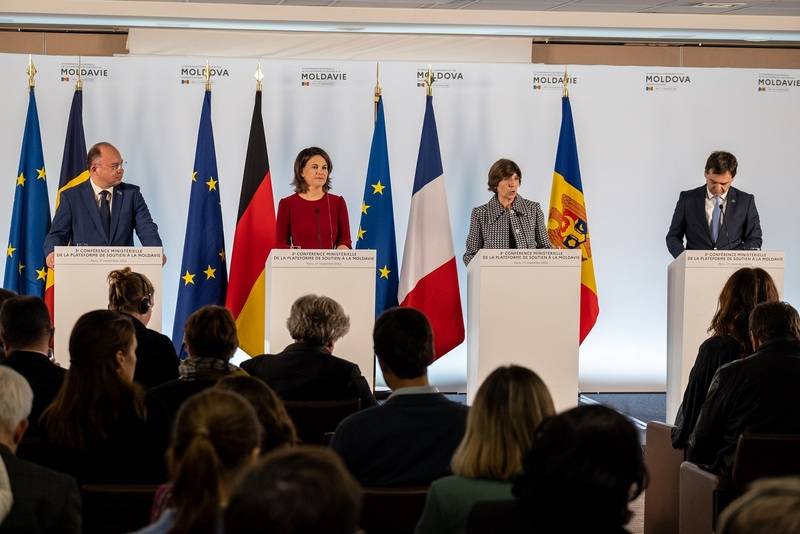 Declarație comună a miniștrilor de externe ai Franței, Germaniei și României, țări gazdă a celei de-a treia conferințe ministeriale a Platformei de sprijin pentru Moldova (Paris, 21 noiembrie 2022)