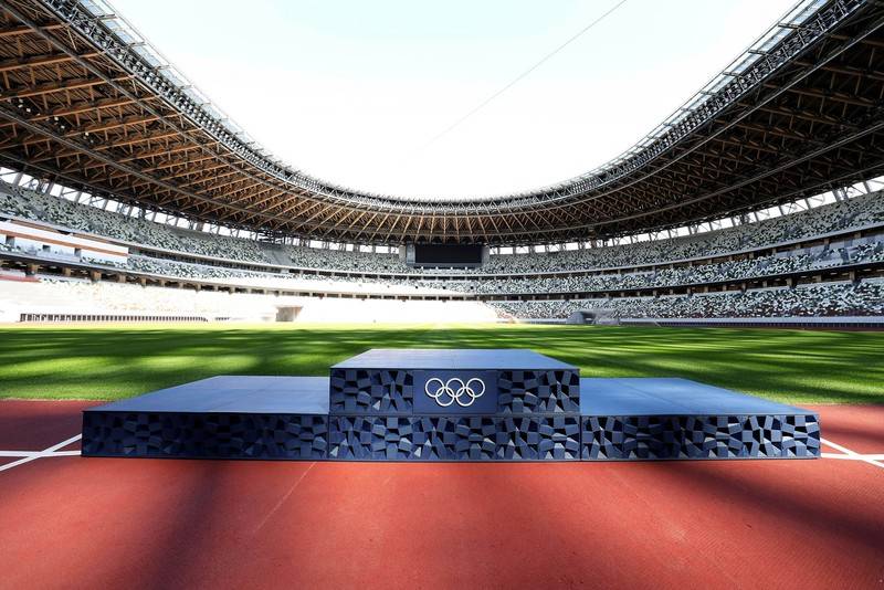  Podium des Jeux Olympiques et Paralympiques Tokyo 2020 : design contemporain, plastique recyclé et impression 3D