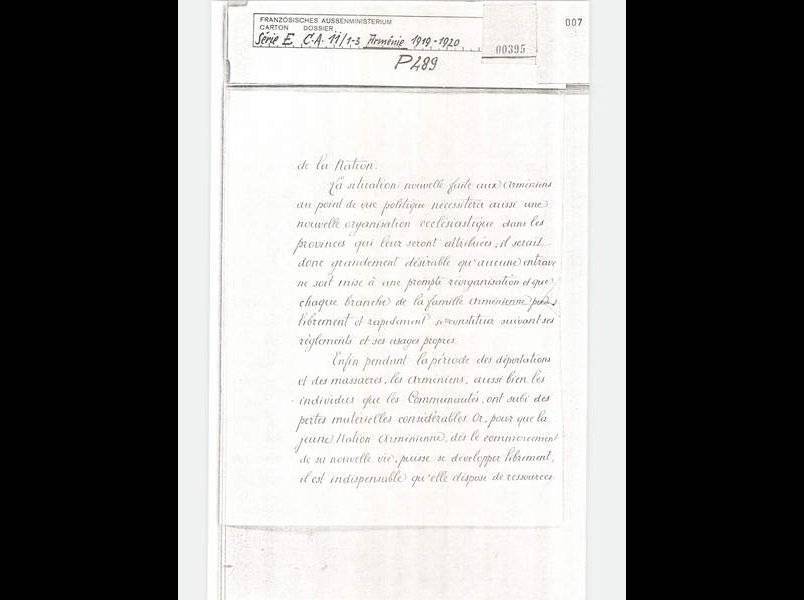 Slideshow - Arménie : lettre de Paul Pierre XII Terzian, (...)