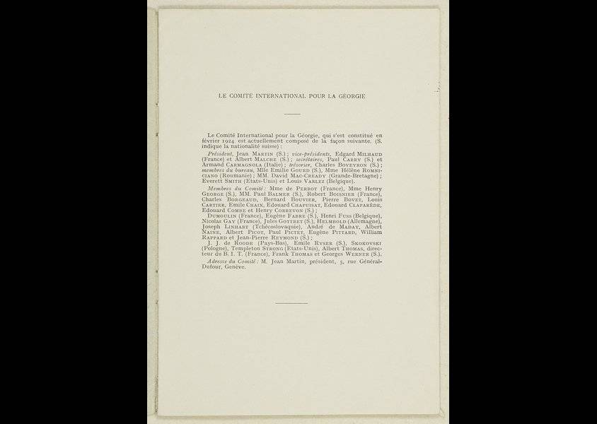 Image Diaporama - La Géorgie, la Russie et la S.d.N. par Edgard (...)