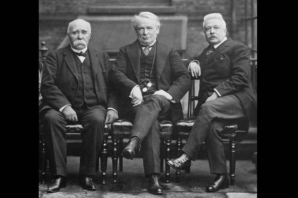 Image Diaporama - George Clemenceau, David Lloyd-George et (...)