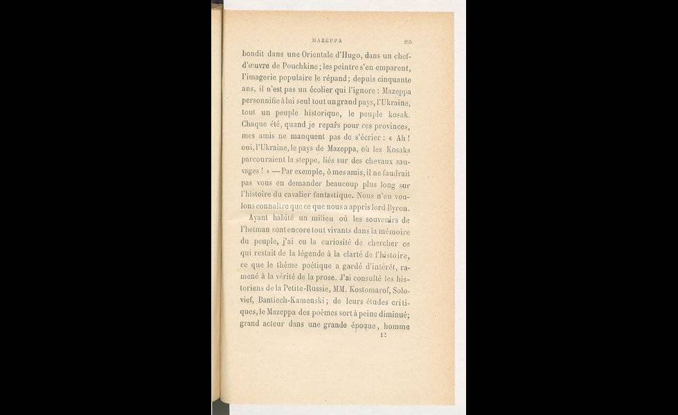 Image Diaporama - E. Melchior de Vogüe. Mazepa